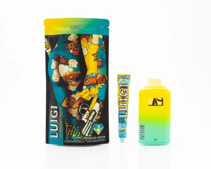 Luigi - Limited Edition Dual Pack - Disposable Rechargeable Vape Cart & Preroll - Infused W/ Live Resin Liquid Diamond - 2gm (2000mg)